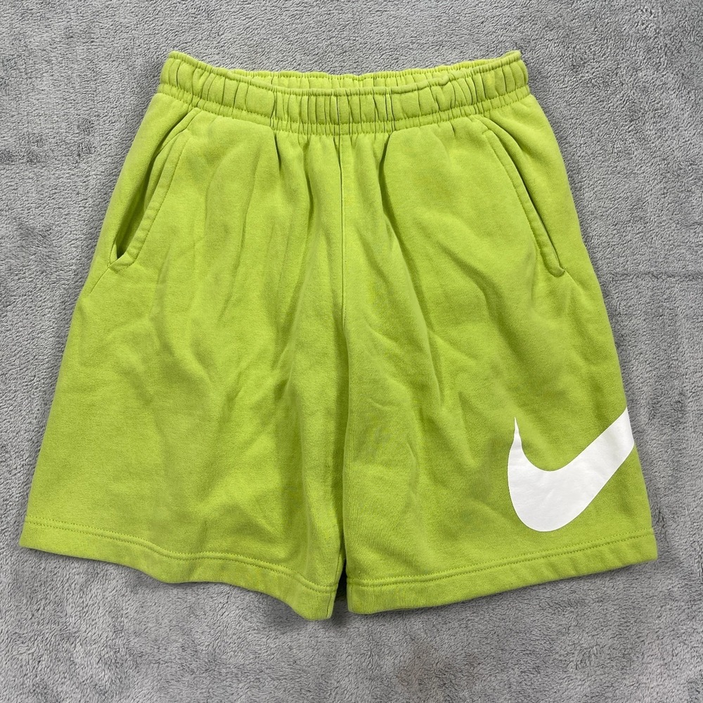 Nike Sweat Shorts Mens Small Green Athletic Sportswear Workout Drawstring